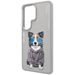 Etui Nimmy Glasses Cool Dog do Samsung Galaxy S26 Ultra Szare - Grey