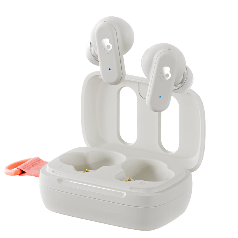 Słuchawki Skullcandy TW Dime 3 Biało-pomarańczowe - Orange Glow