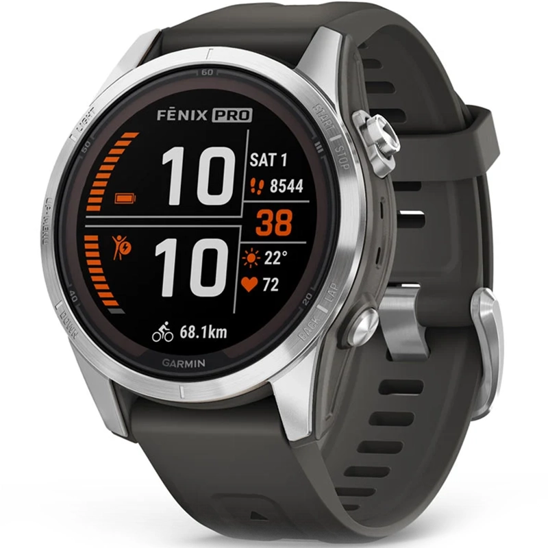 Smartwatch Garmin Fenix7S Pro Solar 42mm Srebrny - Silver