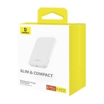 Powerbank indukcyjny Baseus Mini 5000 mAh 20 W Biały - White