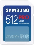 Karta pamięci Samsung SDXC PRO Plus 2023 512 GB V30 U3 UHS-I (180 MB/s) + czytnik SD