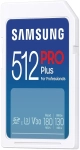 Karta pamięci Samsung SDXC PRO Plus 2023 512 GB V30 U3 UHS-I (180 MB/s) + czytnik SD