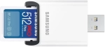 Karta pamięci Samsung SDXC PRO Plus 2023 512 GB V30 U3 UHS-I (180 MB/s) + czytnik SD