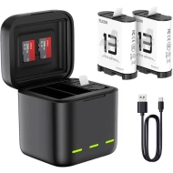 Potrójna ładowarka etui Telesin do GoPro HERO 13