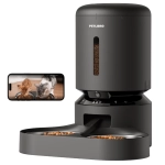 Dozownik karmy z podwójną miską Petlibro Granary Smart 5 l Czarny - Black