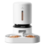 Dozownik karmy z podwójną miską Petlibro Granary Dual Bowl 5L Biały - White