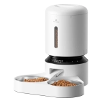 Dozownik karmy z podwójną miską Petlibro Granary Dual Bowl 5L Biały - White