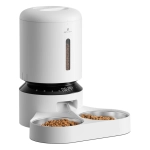 Dozownik karmy z podwójną miską Petlibro Granary Dual Bowl 5L Biały - White