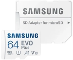 Karta pamięci Samsung microSDXC EVO Plus 2021 64 GB A1 V10 U1 UHS-I (130 MB/s) + adapter SD