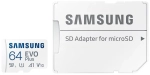 Karta pamięci Samsung microSDXC EVO Plus 2021 64 GB A1 V10 U1 UHS-I (130 MB/s) + adapter SD