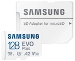 Karta pamięci Samsung microSDXC EVO Plus 2021 128 GB A2 V30 U3 UHS-I (130 MB/s) + adapter SD