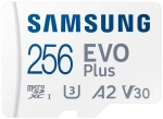 Karta pamięci Samsung microSDXC EVO Plus 2021 256 GB A2 V30 U3 UHS-I (130 MB/s) + adapter SD