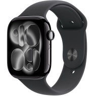 Apple Watch Series 11 (2025) GPS 46mm koperta aluminiowa Jet Black + pasek Black Sport Band M/L