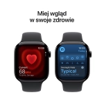Apple Watch Series 11 (2025) GPS 46mm koperta aluminiowa Jet Black + pasek Black Sport Band M/L