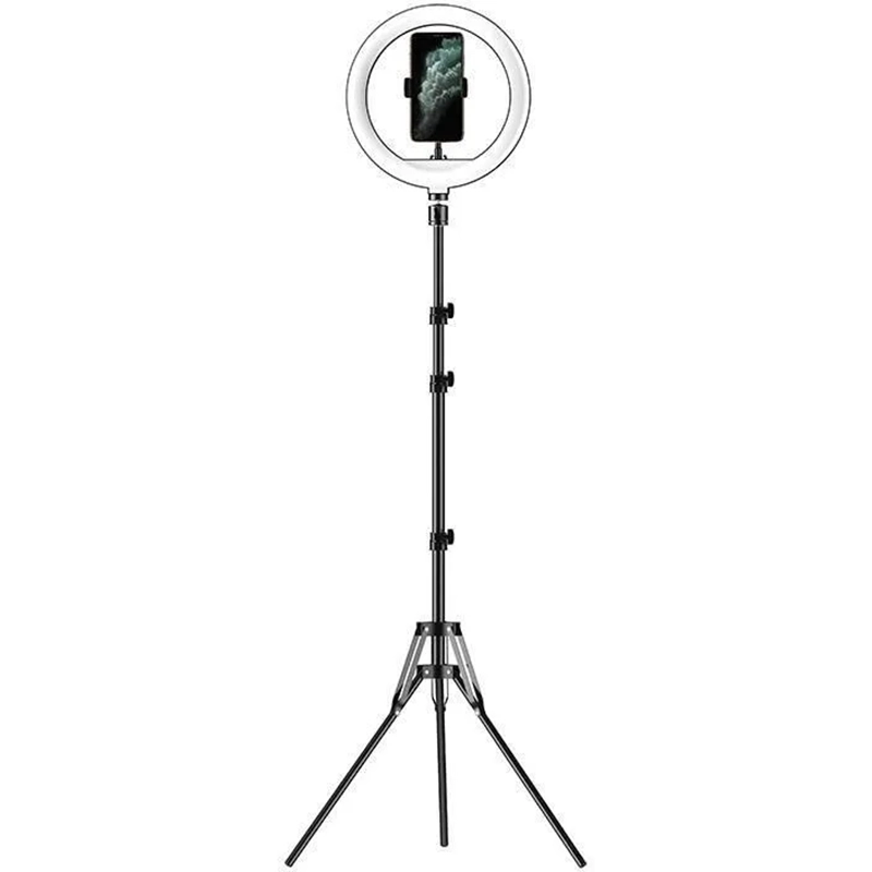 Lampa pierścieniowa Apexel APL-FL10JJ14Y Czarny - Black