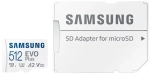 Karta pamięci Samsung microSDXC EVO Plus 2021 512 GB A2 V30 U3 UHS-I (130 MB/s) + adapter SD