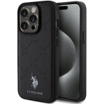 Etui U.S. Polo Assn. Yoke Pattern do iPhone 15 Pro Czarne - Black
