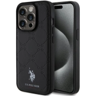 Etui U.S. Polo Assn. Yoke Pattern do iPhone 15 Pro Czarne - Black