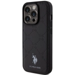 Etui U.S. Polo Assn. Yoke Pattern do iPhone 15 Pro Czarne - Black