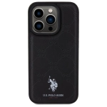 Etui U.S. Polo Assn. Yoke Pattern do iPhone 15 Pro Czarne - Black