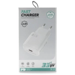 Ładowarka sieciowa Ecobox USB-C 33 W GaN Biała - White