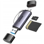 Czytnik kart pamięci Ugreen CM185 Szary - Grey