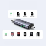 Czytnik kart pamięci Ugreen CM185 Szary - Grey