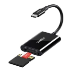 Czytnik kart USB-C Ugreen CM265 Czarny - Black