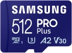 Karta pamięci Samsung microSDXC PRO Plus 2023 512 GB A2 V30 U3 UHS-I (180 MB/s) + adapter SD