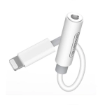 Adapter audio Somostel Lightning do Jack 3.5 mm Biały - White