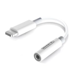 Adapter audio Somostel Lightning do Jack 3.5 mm Biały - White