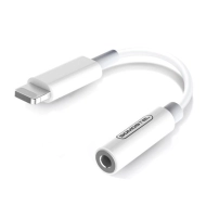 Adapter audio Somostel Lightning do Jack 3.5 mm Biały - White