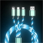 Kabel 3w1 Somostel 30 W QC 3.0 Niebieski - Blue