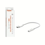 Adapter audio Somostel Jack 3.5 mm do USB-C Biały - White