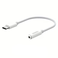 Adapter audio Somostel Jack 3.5 mm do USB-C Biały - White