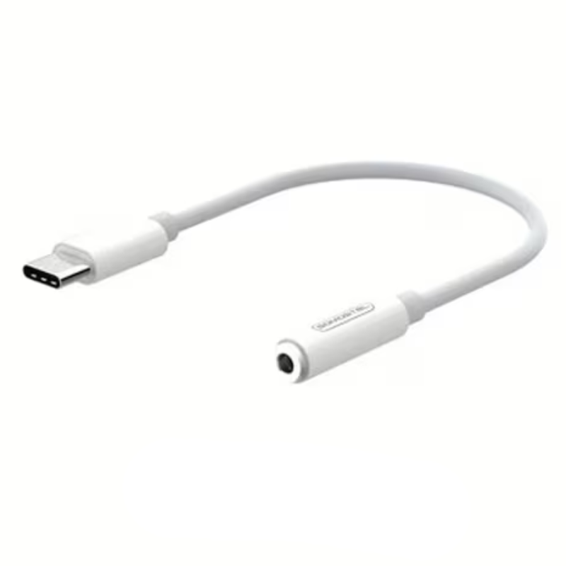 Adapter audio Somostel Jack 3.5 mm do USB-C Biały - White