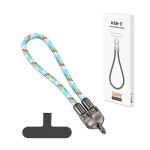 Kabel smycz na nadgarstek Ecobox 240 W USB-C Wielokolorowy - Multicolor