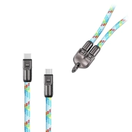 Kabel smycz na nadgarstek Ecobox 240 W USB-C 35 cm Wielokolorowy - Multicolor