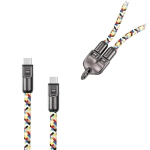 Kabel smycz na nadgarstek Ecobox 240 W USB-C 35 cm Wielokolorowy - Multicolor