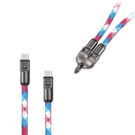 Kabel smycz na szyję Ecobox 240 W USB-C 120 cm Wielokolorowy - Multicolor