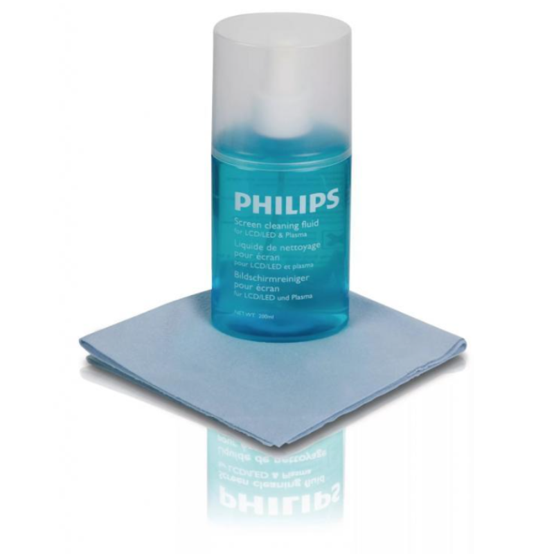 Zestaw do czyszczenia ekranów Philips płyn + ściereczka
