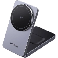 Ładowarka indukcyjna Ugreen W706 2w1 Czarna - Black