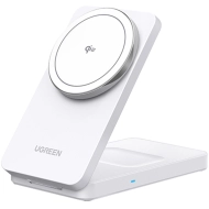 Ładowarka indukcyjna Ugreen W706 2w1 Biała - White