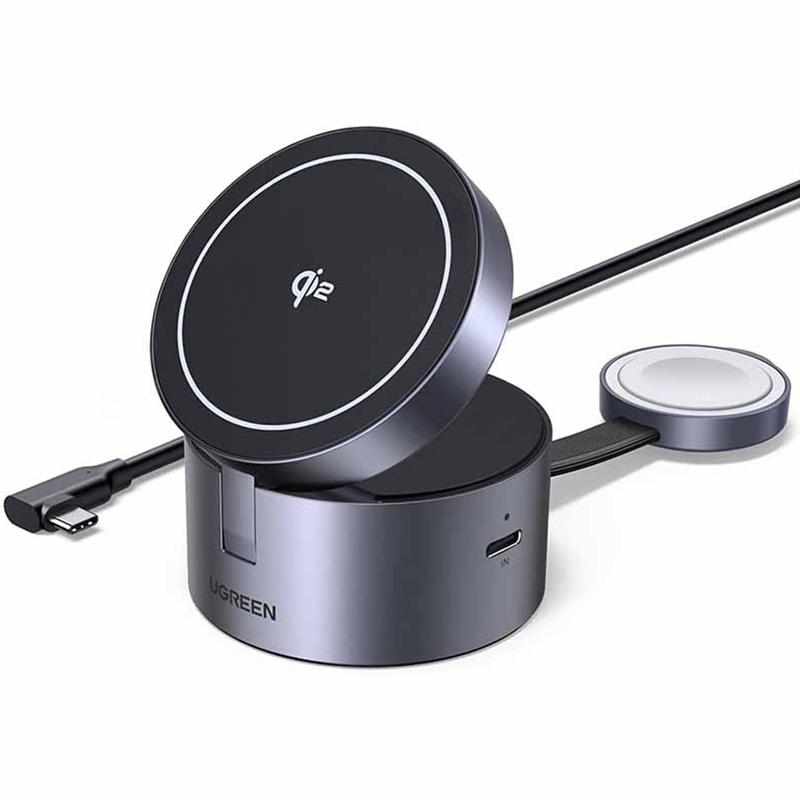Ładowarka indukcyjna Ugreen W712 Czarna - Black