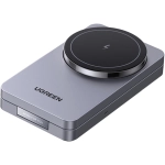 Ładowarka indukcyjna Ugreen W528 2w1 Szara - Gray