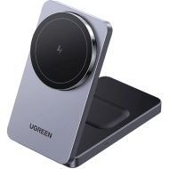 Ładowarka indukcyjna Ugreen W528 2w1 Szara - Gray
