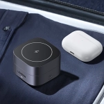 Ładowarka indukcyjna Ugreen W256 Qi 2w1 20 W + Kabel USB-C Czarna - Black