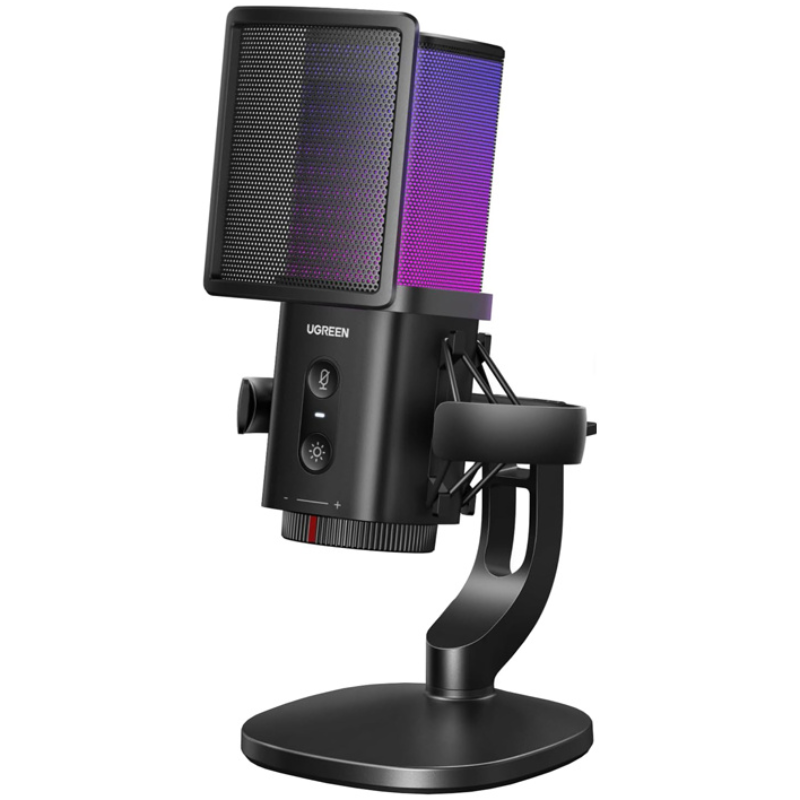 Mikrofon Ugreen CM581 RGB USB-C Czarny - Black