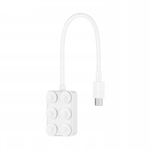 Czytnik kart pamięci JJC MicroSD 2x USB-C Biały - White