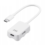 Czytnik kart pamięci JJC MicroSD 2x USB-C Biały - White